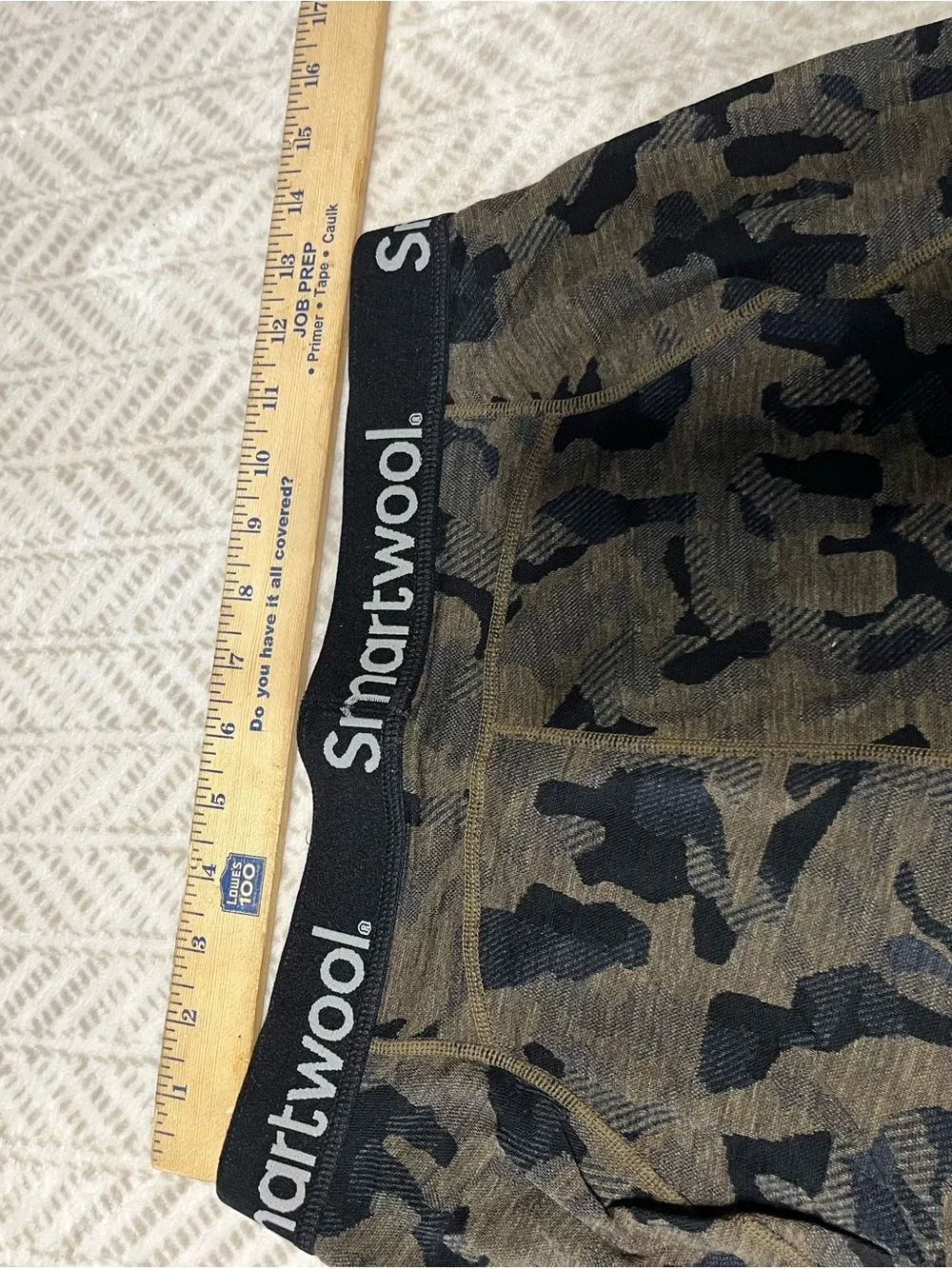 Smartwool Merino 150 Base Layer Men’s Large Camo Thermal Bottoms Pants Tights